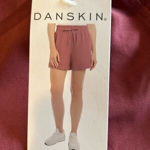 NEW Danskin Mauve Paperbag Shorts